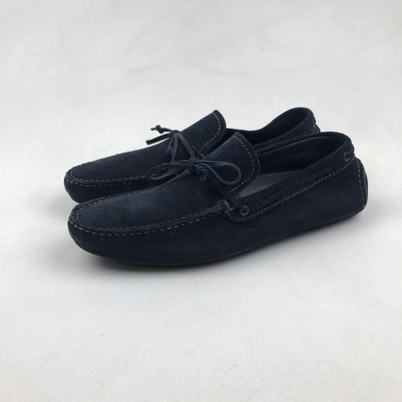 Hugo Boss Shoes | Hugo Boss Deep Blue Moccasins Driver Suede Loafers | Color: Blue | Size: 9 | Atlanticfinds's Closet